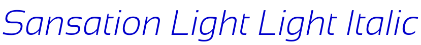 Sansation Light Light Italic fuente